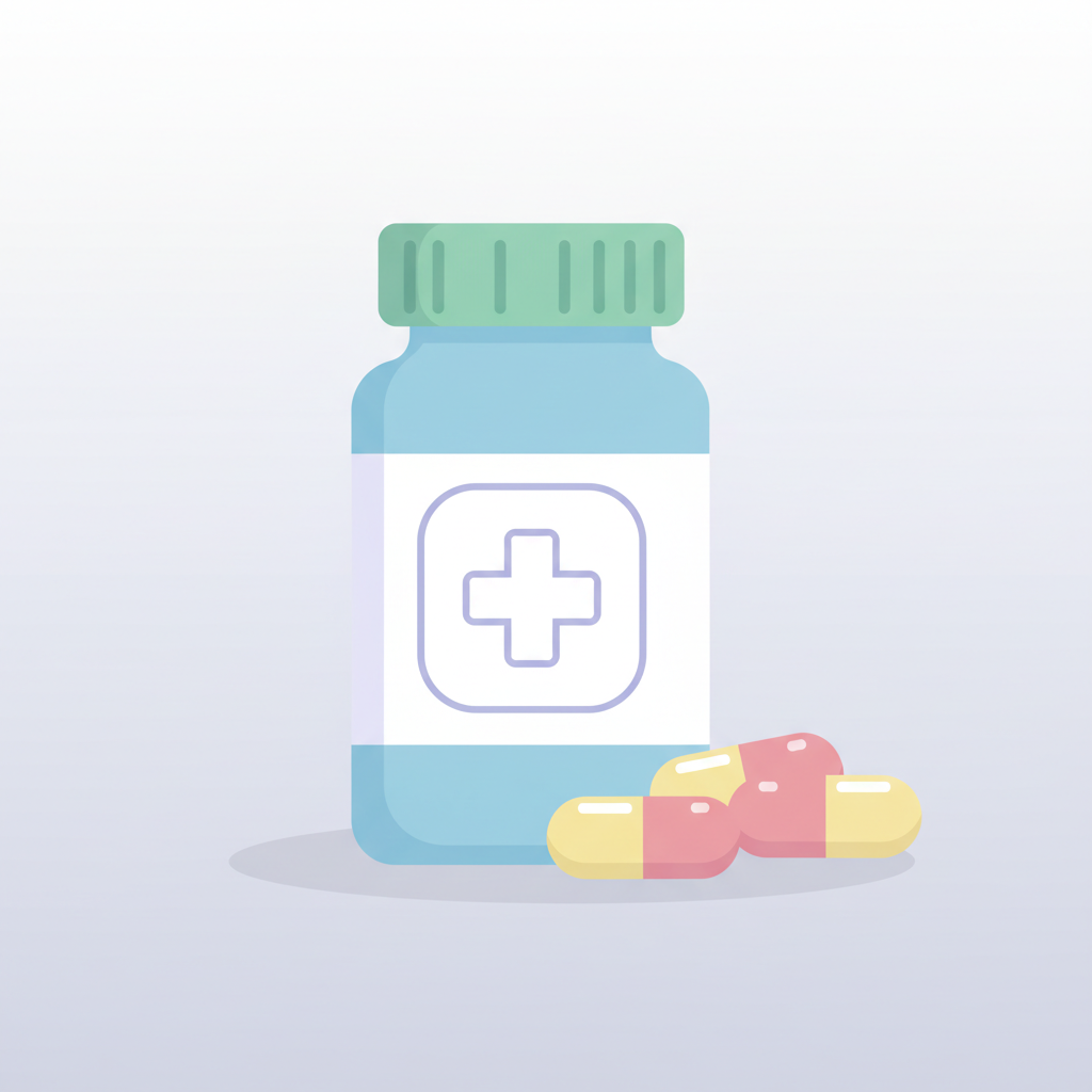 フィナステリドの錠剤がAGA治療のメカニズムを説明する図解で、効果を解説