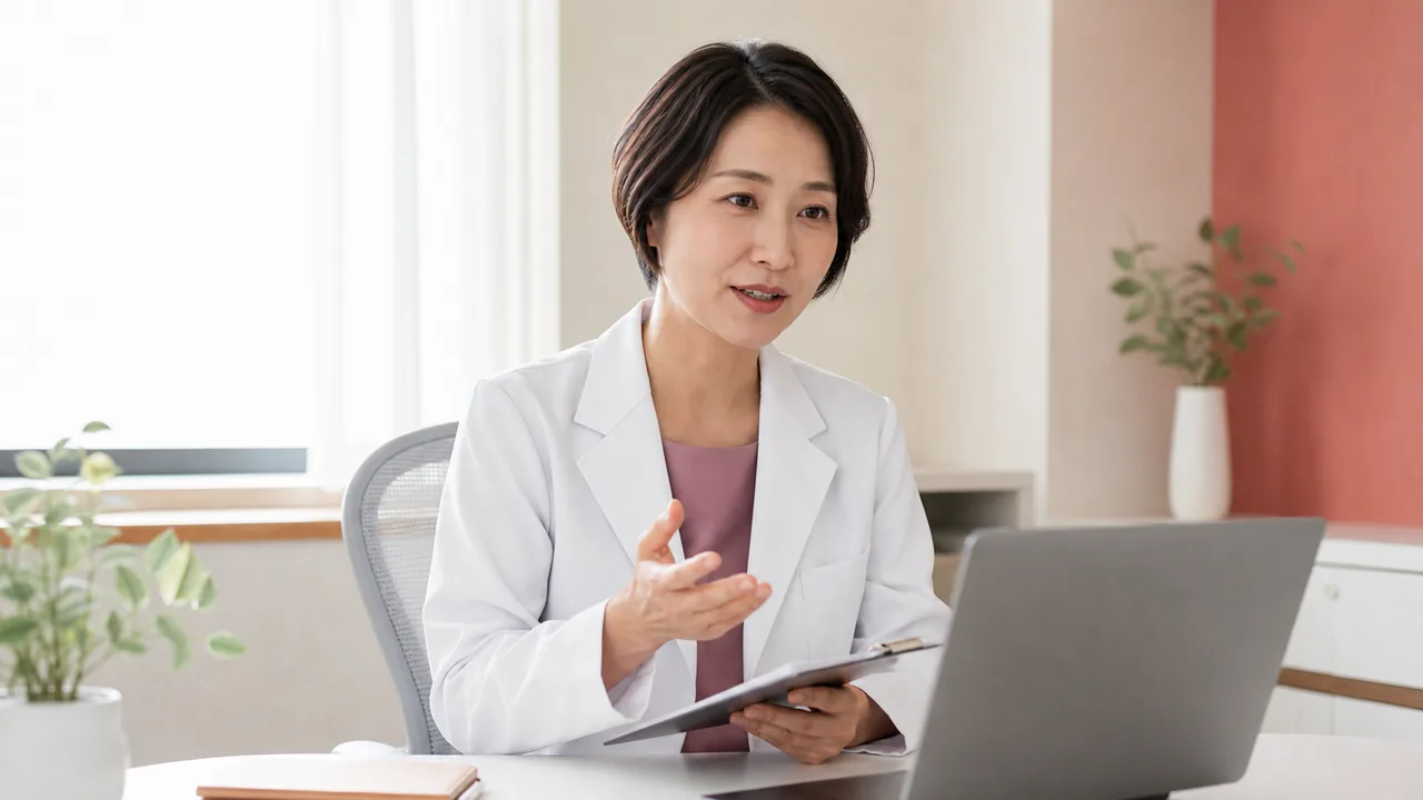 まつ毛の悩みについてオンライン診療を行う医師
