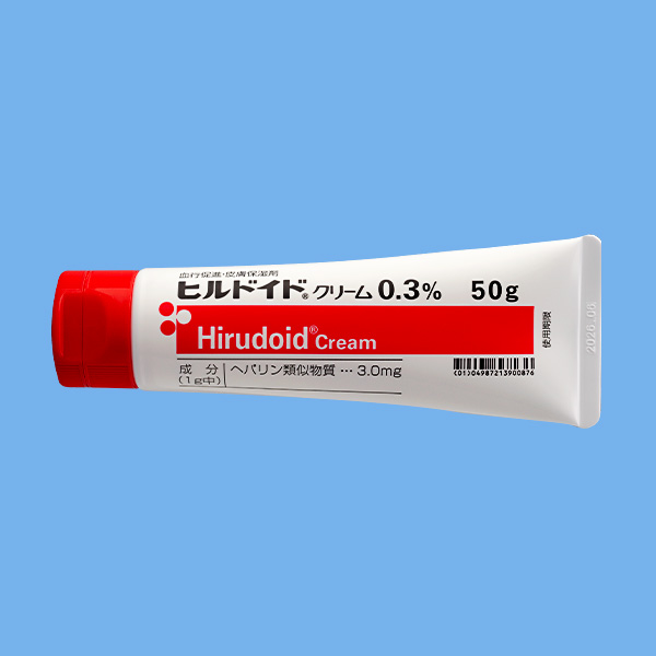 ヒルドイドクリーム0.3% 50gチューブ 公式製品画像 ヒルドイドクリーム0.3% 50gチューブの公式製品画像